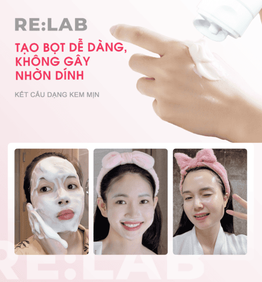 SỮA RỬA MẶT RE:LAB / CICA BUBBLE CLEASING FOAM - Hình ảnh 5