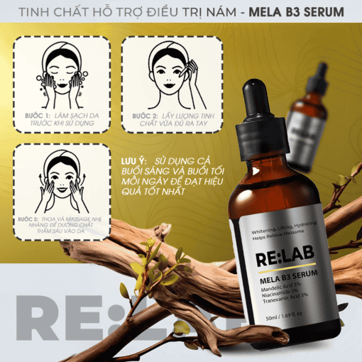 Tinh chất hỗ trợ điều trị nám - RE:LAB Mela B3 Serum - Hình ảnh 5