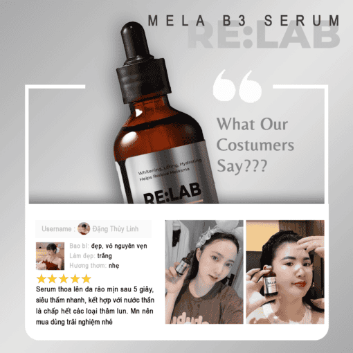 Tinh chất hỗ trợ điều trị nám - RE:LAB Mela B3 Serum - Hình ảnh 4